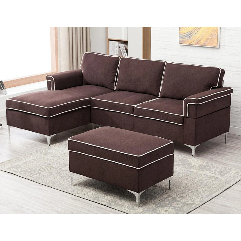 hot selling  Corner sofa living room funiture set indoor  Chesterfield style sofa