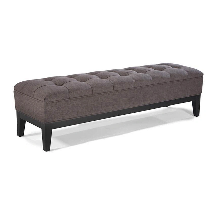 Factory modern storage ottoman leather and fabric ottoman stool bench ottoman