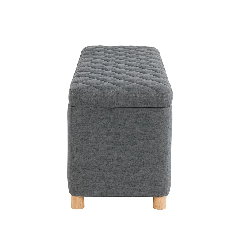 2019 Newest hot selling living room Comfortable pull point design custom made storage bench ottoman