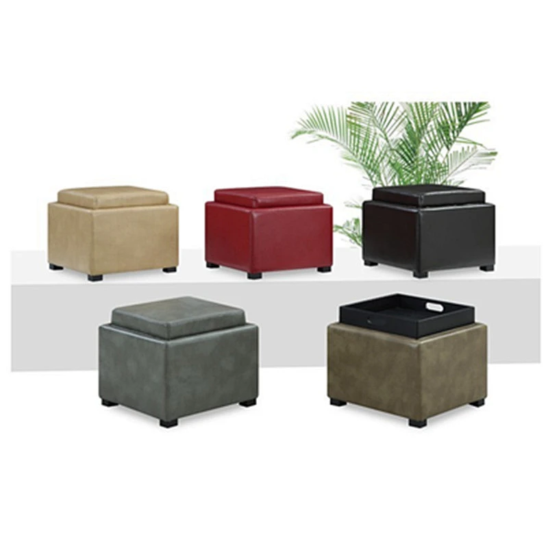 Popular colorful pattern home furniture decor storage ottomans