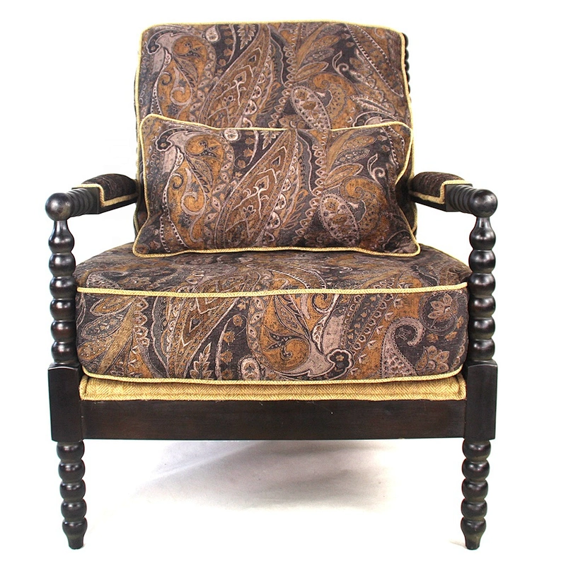 Frank furniture unique armchairs sale patterned wooden side arm chairs for living room