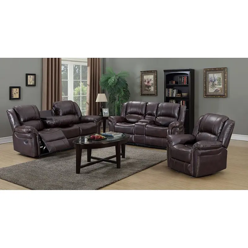 Custom 3+2+1Power Air leather recliner sofa set