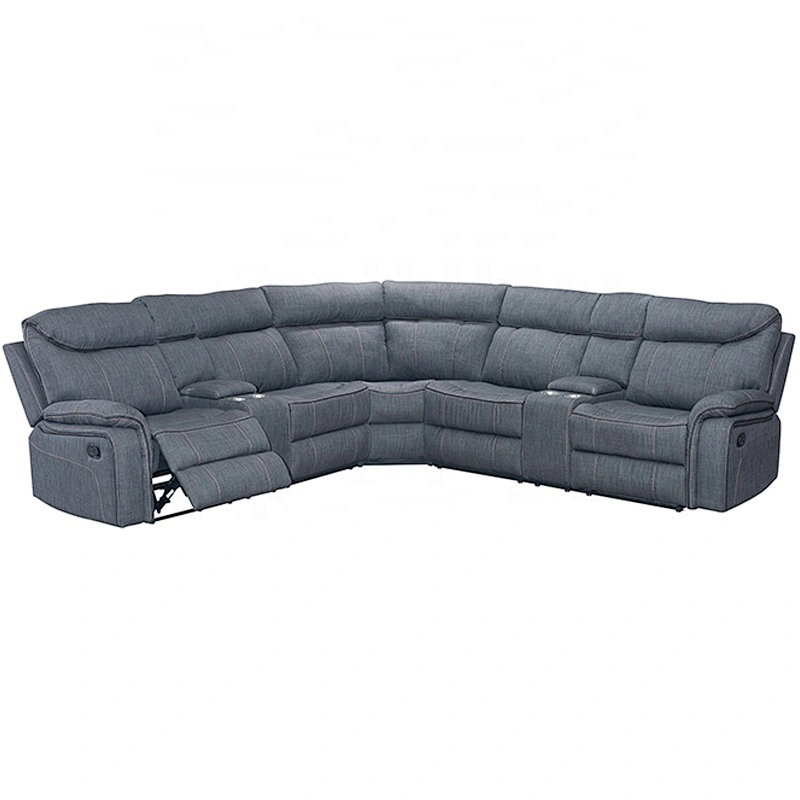 Fashion Home furniture living room sofa set recliner chair with cup holder