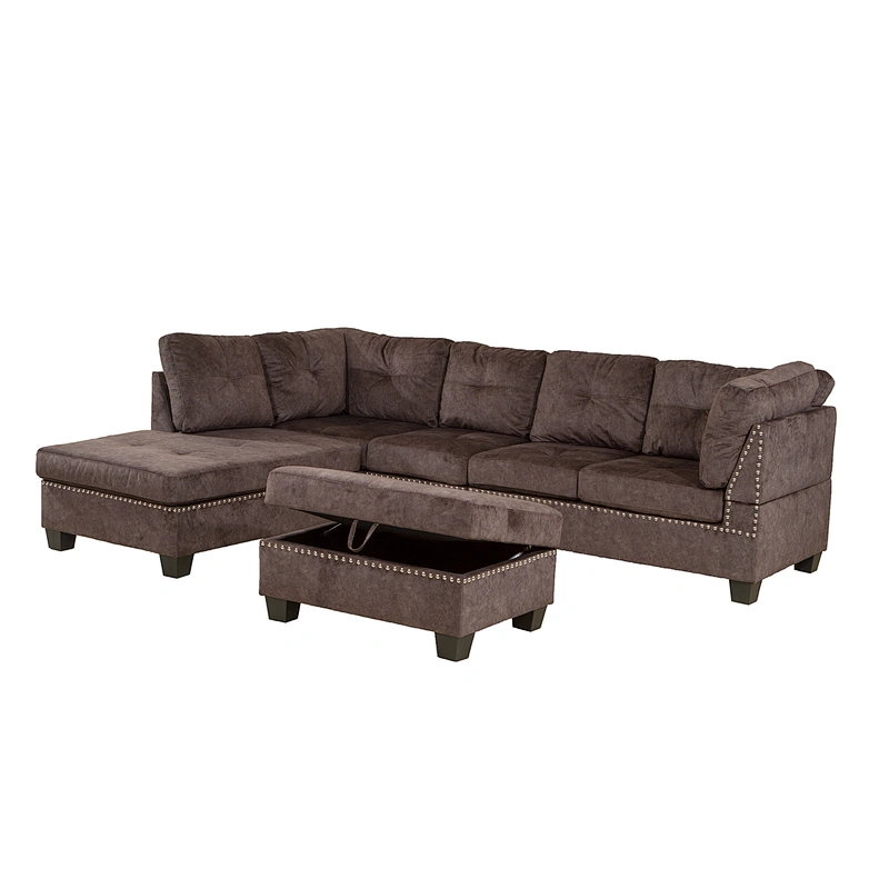 Frank Furniture Wholesale Nordic Hot Selling Sectional Sofa Modern Living Room Furniture Fabric Corner Sofa Sectional