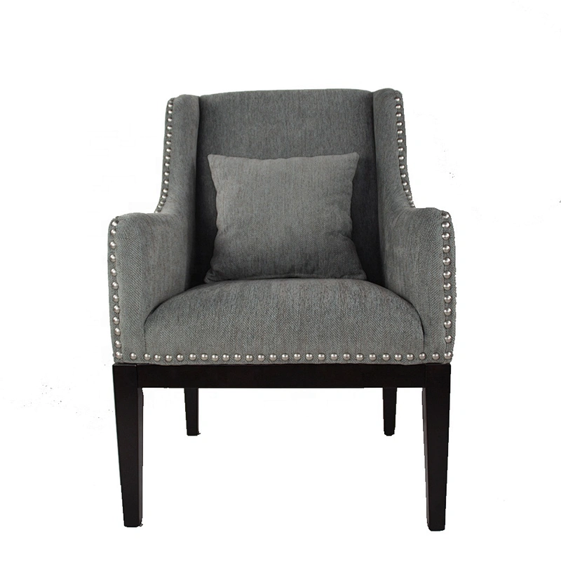 Living Room Furniture Wooden Legs Modern Sofa Chair with Pillow