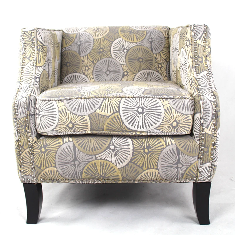 Frank Furniture Plain Design Cheap Price Accent Chair Living Room Fabric Linen Velvet Customized Chair