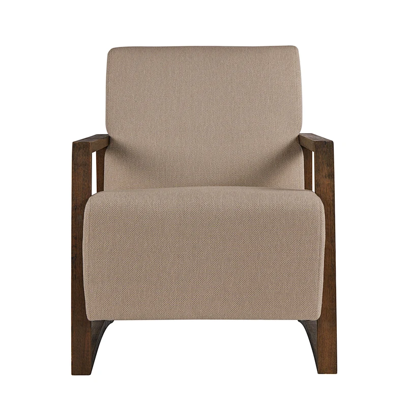 Frank Furniture Cheap Price Chunky Wooden Base Accent Chair Living Room Soft Upholstery Accent Chair
