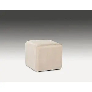 New deign white square royal customized fabric pouf ottoman for office