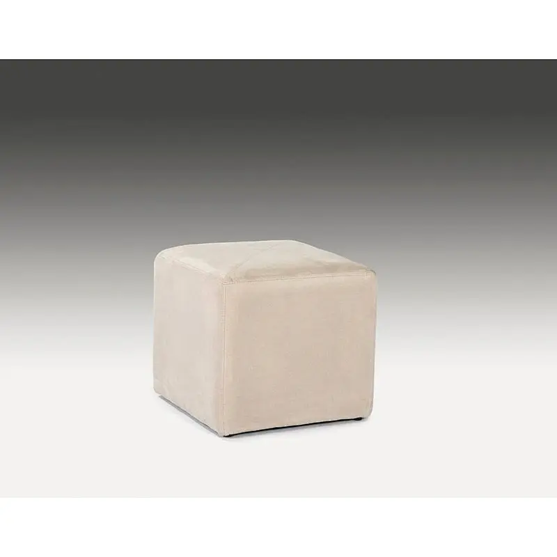 New deign white square royal customized fabric pouf ottoman for office