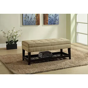 Frank Furniture Long Bench Ottoman Stool Storage Fabric With 2 Pillows Soft Ottoman Storage Bench