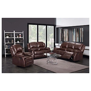Frank Furniture  3 Seater Leather Recliner  Luxury  Material Living Room Furniture Electric Power Recliner Chairs