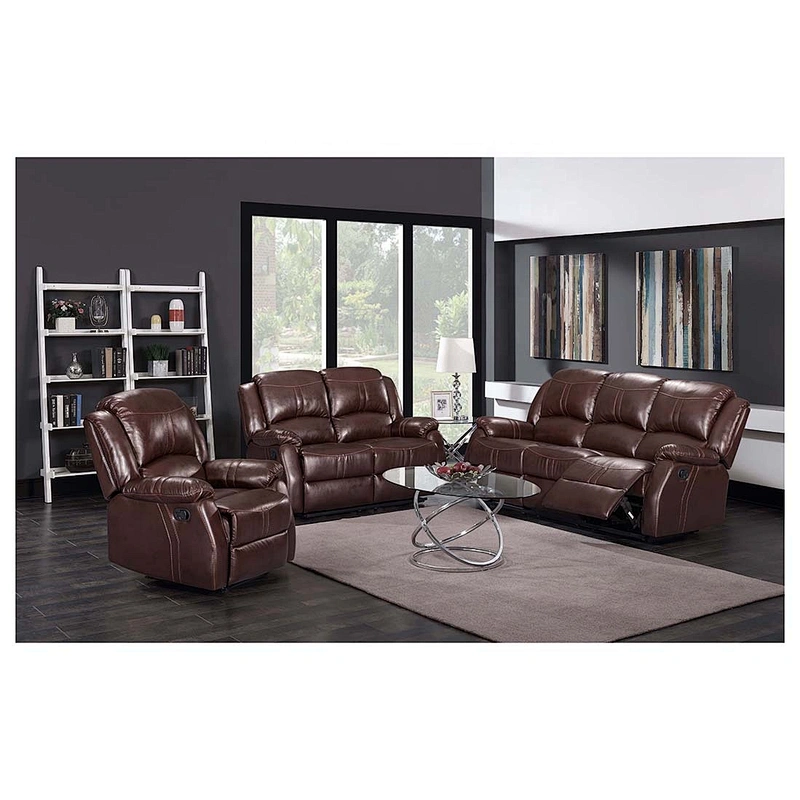 Frank Furniture  3 Seater Leather Recliner  Luxury  Material Living Room Furniture Electric Power Recliner Chairs
