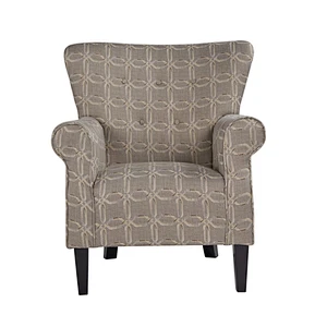 Living room Newest modern high quality Solid wood stool feet chenille sitting cushion chair
