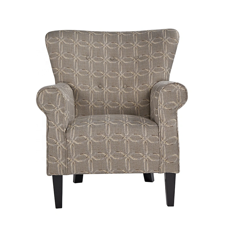 Latest modern comfortable living room chair and hotel rest chair furniture chenille chair