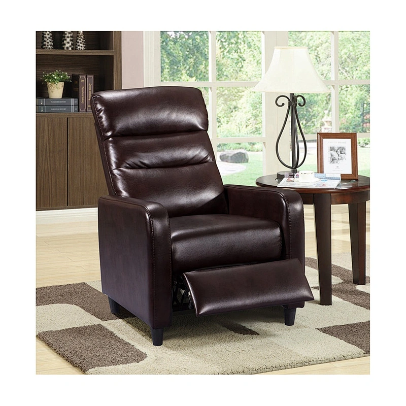 Europe Style Leisure Arm Chair For Living Room Luxury Indoor PU/Leather Office Chair Cheap Push Back Recliner Chair