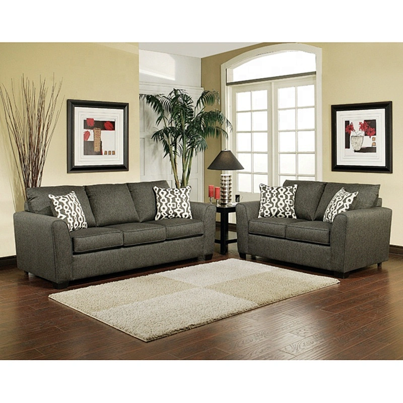 Wholesale economic durable competitive hot product set cheap price standard couch length gray fabric sofa cover