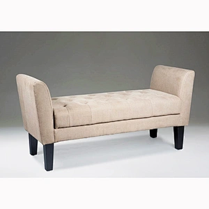 Frank Furniture Hot Selling Cheap Price Ottoman Stool Fabric Velvet Bedroom Ottoman Bench