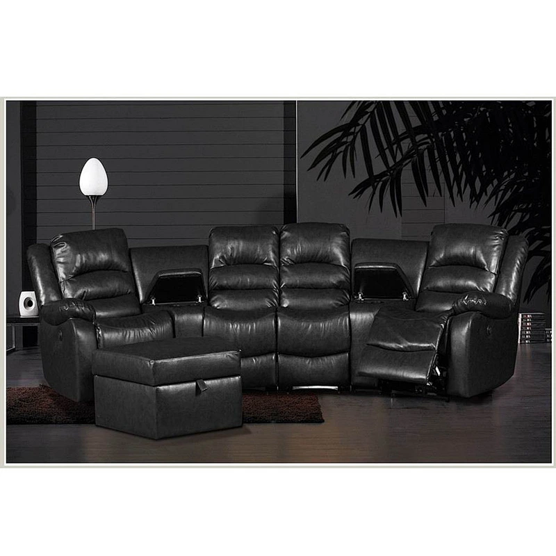 Frank Furniture Antique Style Recliner With Console Sectional Sofa Set Sofa