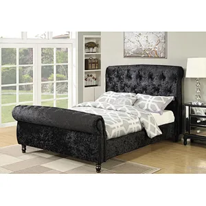 Cheap factory direct price  fabricdouble upholstered home furniture bedroom set