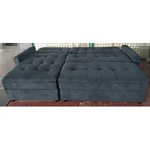 2019 Newest modern style hot selling comfortable velvet suede fabric sectional sofa bed