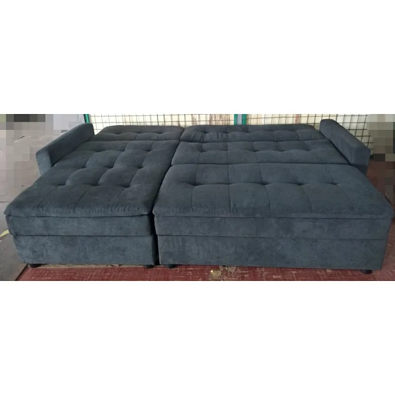 2019 Newest modern style hot selling comfortable velvet suede fabric sectional sofa bed