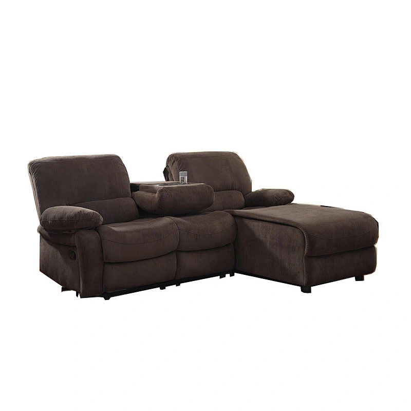 2019 Newest modern style touching comfortable and soft high quality velvet suede functional recliner sofa