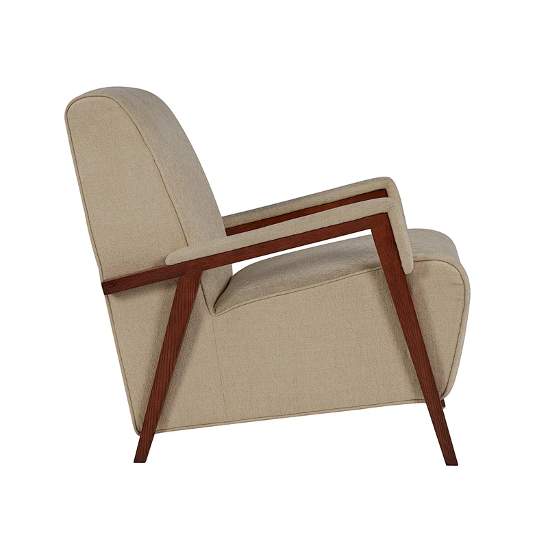 Living room simple style health and comfortable high quality Solid wood with soft fabric chair