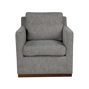 Fashion  Design Leisure Style Gray Linen Bedroom Sofa Chair With Pillow  For Living Room