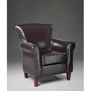 Frank Furniture Antique Style Home Furniture Accent Chair Living Room Leather Arm Chair