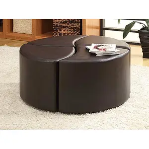 Frank Furniture Unique Design Asian Style Tai Chi DIY Living Room Ottoman Storage Bench Ottoman