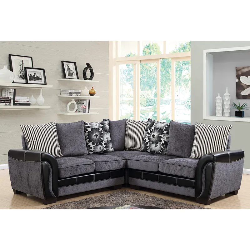 Frank Furniture Hot Selling European Style Sectional Sofa Modern Leather Fabric Sofa Sectional