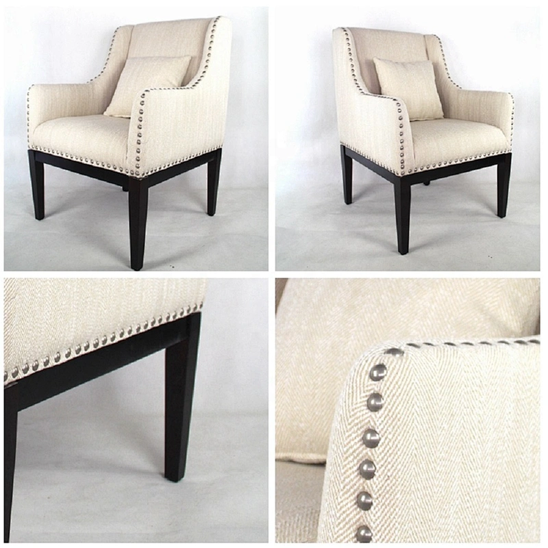 Frank Furniture  Living Room Furniture Wooden Legs Modern Sofa Chair with Pillow