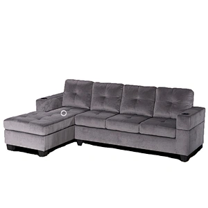 Frank furniture 2019  wholesale living room furniture sofa home set pu leather fabric  American style sectional l shaped sofa