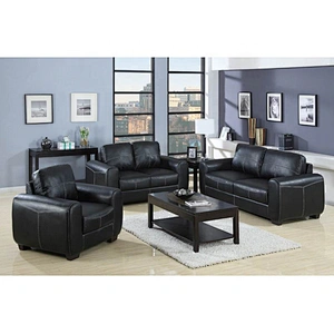 Retro high quality healthy furniture brown with low armrests to enlarge the spacious living room large backrest sectional sofa