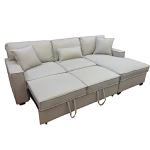 Frank furniture wholesale  2019 new model sectional sofa cama sofa cum bed L shaped sofa