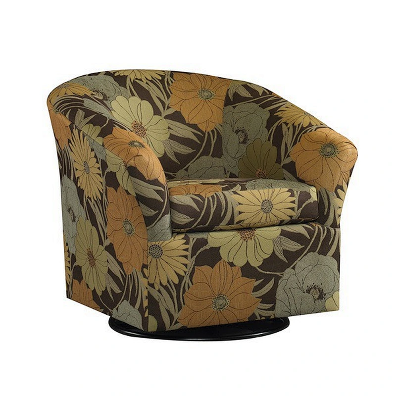Frank Furniture Retro Jacquard Chinese Style Armchair Accent Chair Living Room Leisure Chair