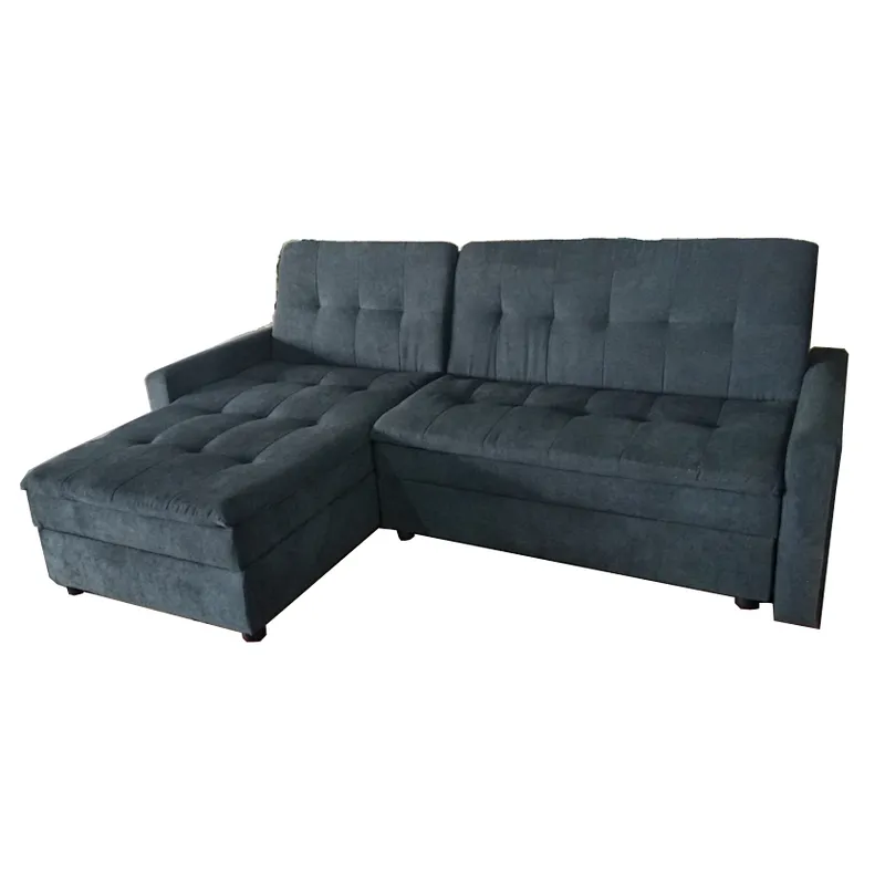 2019 Newest modern style hot selling comfortable velvet suede fabric sectional sofa bed