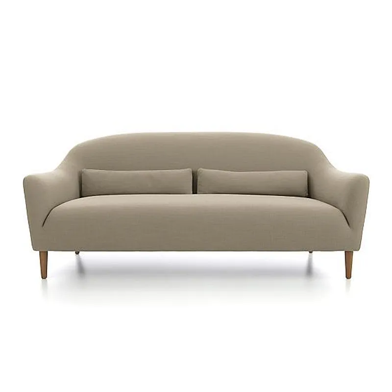 China Furniture factory  Fashion Elegant Blue fabric Chic loveseat sofa