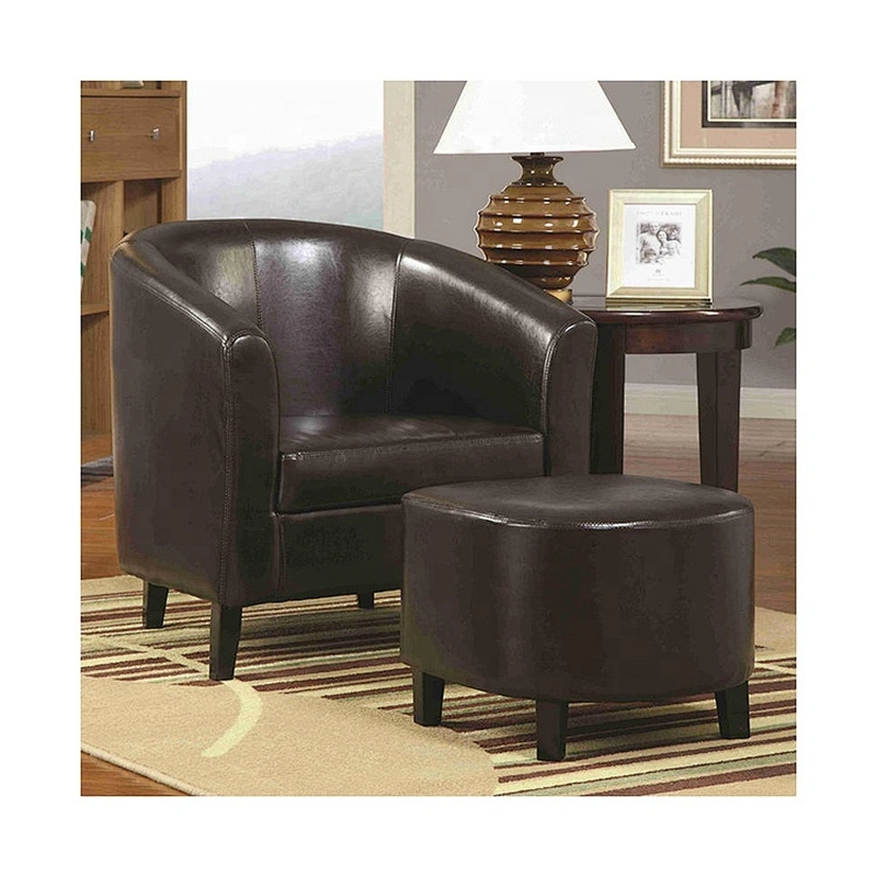 Fabric home furniture accent chair with ottoman hot welcome design
