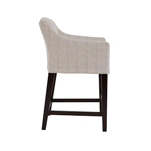 High Quality Beautiful Modern Design Dining Chair Linen Material  Wood Chair For Dining Room