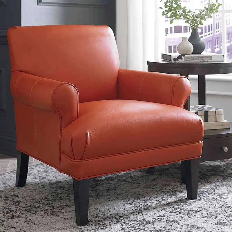 Frank Furniture Baroc Antique Round Back Jacquard Accent Chair Living Room Chair
