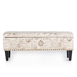 Hot Selling Box Decorative Stool Kids Storage Ottoman with Low Price