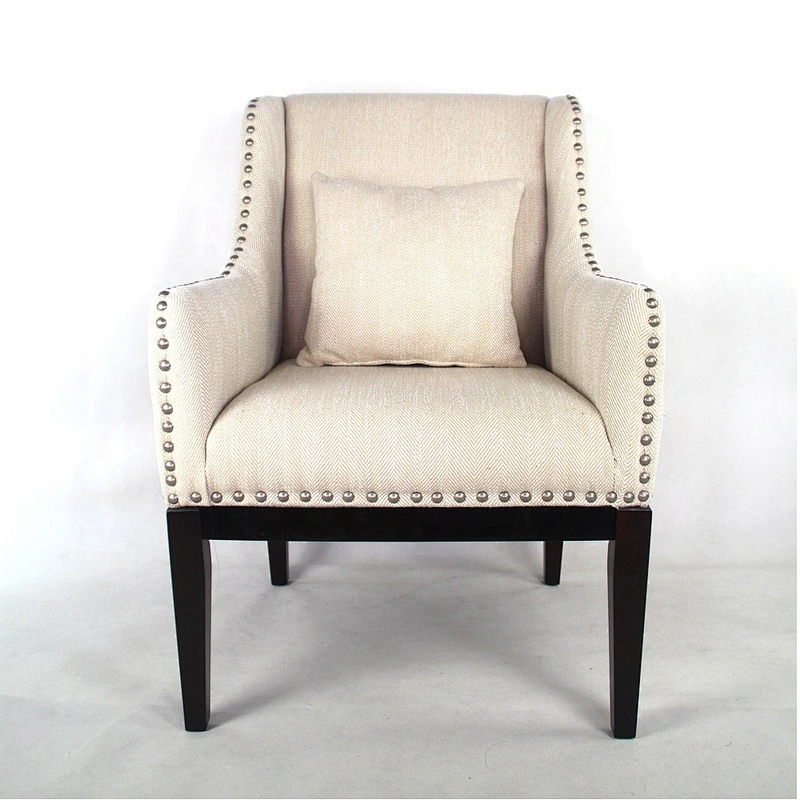 Frank Furniture  Living Room Furniture Wooden Legs Modern Sofa Chair with Pillow