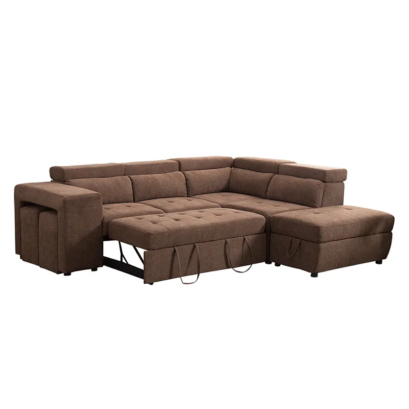 Frank Furniture Sectional Sofa Bed  High Quality Volume-produce Low Price L Sharp Folding Sofa Bed