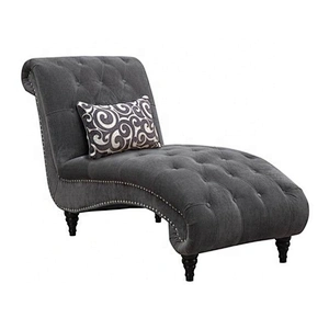High quality simple and elegant longue chaise customized material  indoor furniture fabric chaise lounge