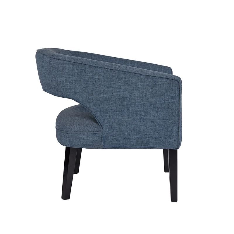 Light gray modern simple and comfortable style pure wooden footstool high quality living room seat chair