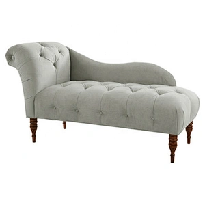Hot sale  elegant customized material simple  indoor furniture fabric chaise lounge with storage