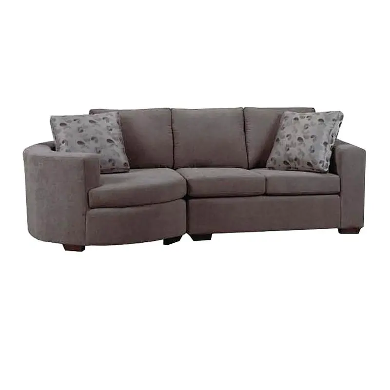 Modern white color leather recliner L shape living room sofas