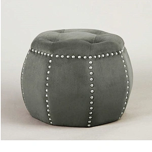 Frank Furniture Hot Selling Cheap Price Ottoman Stool Fabric Velvet Bedroom Ottoman Bench