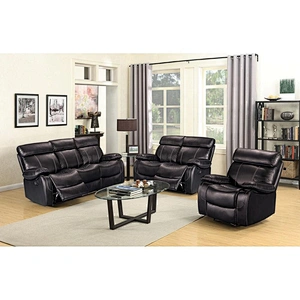 Hot Sale Comfortable Modern Red Air  Leather Living Room Furniture  Recliner Sofa